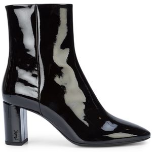 Yves Saint Laurent Patent Leather Ankle Boots